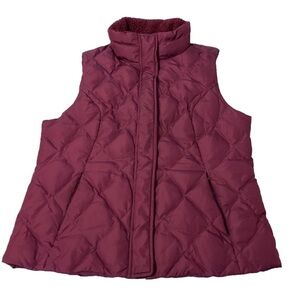 Kenneth Cole Reaction Down Vest, Size L, Maroon